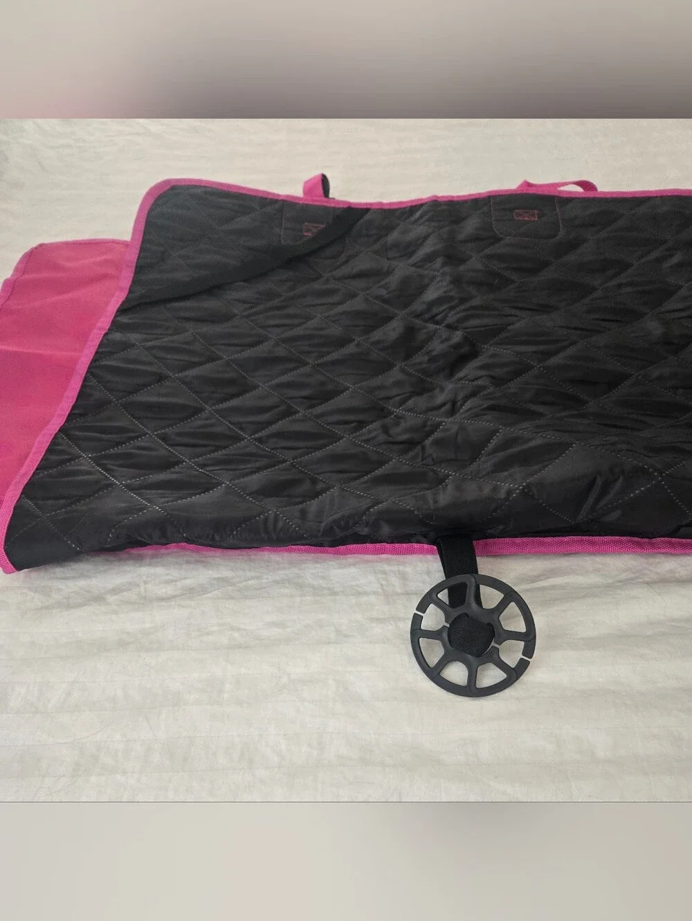 Pet Travel Seat Cover for Cars - Pink Quilted Dog Carrier Mat